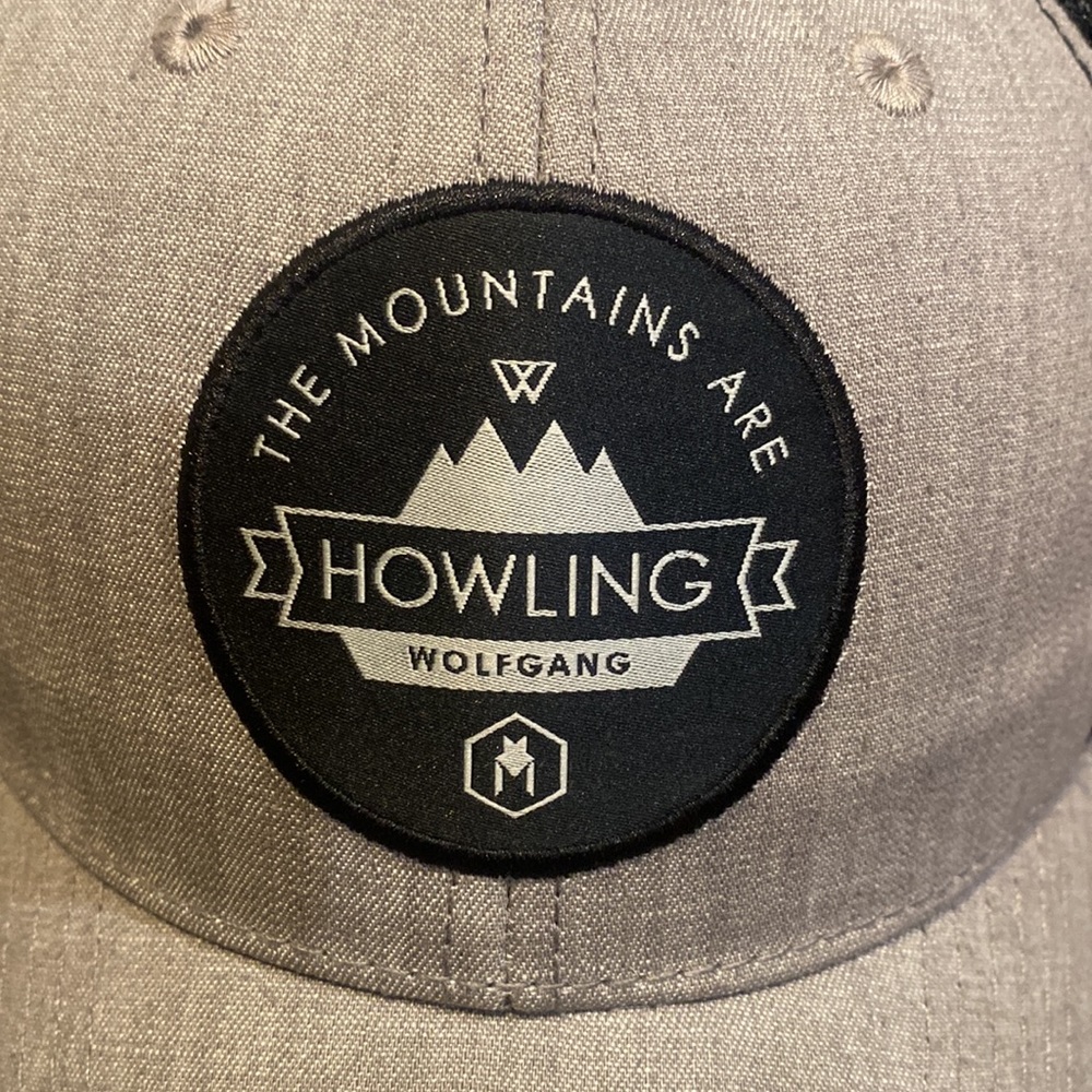 Mens Wolfgang Grey/Black Adjustable Hat - Picture 2 of 4